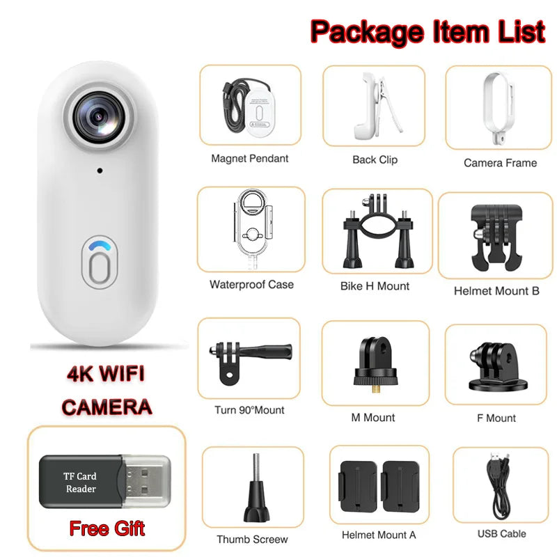 Mini camera 4k Aimantée